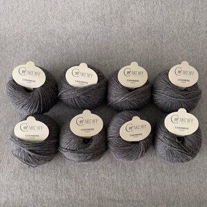 NWT Cardiff Cashmere Classic Colour 519 "FUMO" Lot of 8